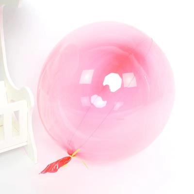 China Newstyle gift toy 2022 pink color 18inch bubble PVC material BOBO balloons for party decor for sale