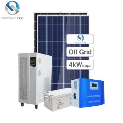 China Home High Standard 4kw Solar Off Grid Solar System Full Solar Panels For Home System Power for sale