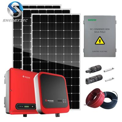 China High Quality AL6005-T5 5Kw PV On-Grid Solar Power Station Solar Home Solar Power Kit System for sale