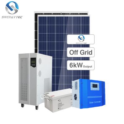 China Hot Selling Home 7000W Commercial Solar Panel Kit Off Grid 3KW 4KW 5KW 6KW Solar Power Energy System for sale