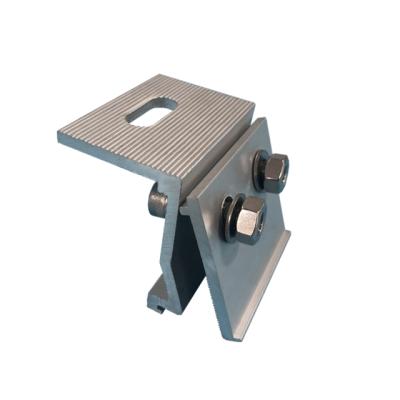 China OEM AL6005-T5 Factory Seam Aluminum Solar Standing Roof Clamps Cheap Solar Power System for sale