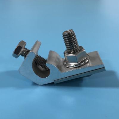 China Cheap Solar Mounting Bracket AL6005-T5 Grounding Lug End Clamp With Easy To Fit, Time Efficient for sale