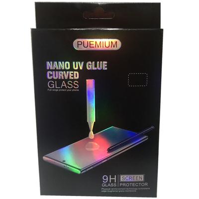 China Mobile Phone 9H Glue Glue Tempered Glass 0.26mm Full Screen Shockproof Liquid UV Protector For Samsung S9/S9 Plus for sale