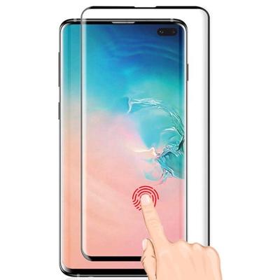 China Cell phone fingerprint open 3d 9H 0.18mm tempered glass screen protector mobile phone tempered glass for s10 S10 plus for sale