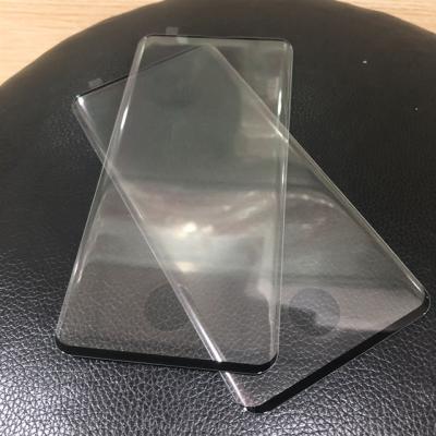 China Hot Mobile Phone 3D Curvature Fingerprint Open Side Edge Glue Glue Tempered Glass Screen Protector Film For Samsung s10 S10plus for sale