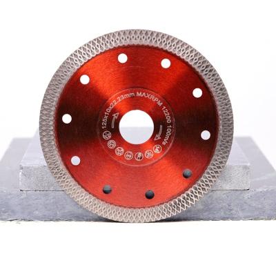 China Wholesale New Fast Speed ​​Super Thin 125mm X Type Turbo Diamond Saw Blade For Dekton Granite Tiles Cutting Disc for sale