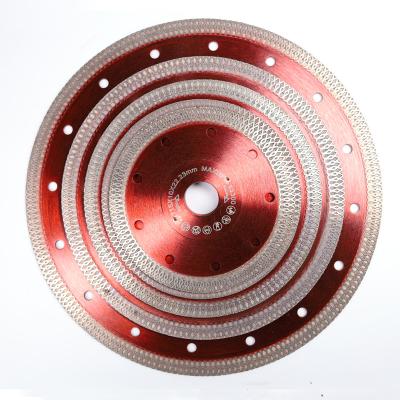 China New Type X Turbo Diamond Saw Blade Dekton Granite Fast Speed ​​No-chipping Super Thin Tiles for sale