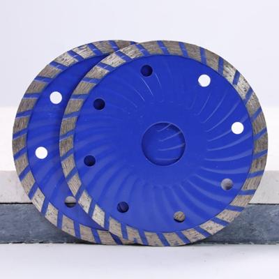 China Fast Ship 105mm Turbo Granite Saw Blade Sandstone Cutting Diamond Saw Blade Disc for sale