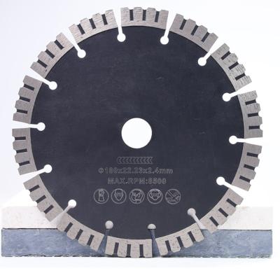 China Hot Sale 180mm Fast Speed ​​Turbo Segmented Diamond Saw Blade Hot Pressed Diamond Disc For Granite Concrete Cutting Disc for sale