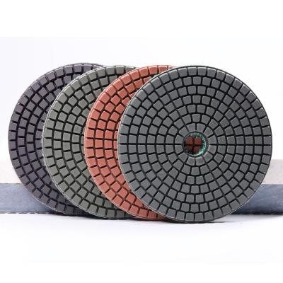 China Fast Speed ​​Wholesale 100mm Granite Wet Flexible Polish Pad for sale