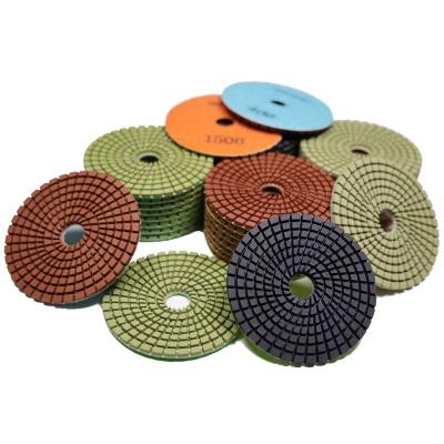 China Fast Speed ​​100mm Diamond Polishing Pad Granite Wet Flexible Abrasive Polishing Pad Tool for sale