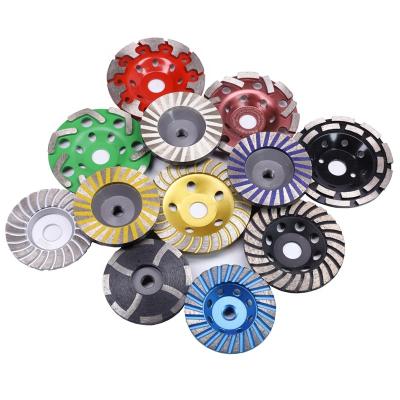 China Hot Sale Fast Speed ​​Diamond Cup Wheel Cold Pressed For Granite Concrete Universal Purpose Cup Polishing Wheel for sale