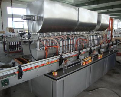 China Automatic SS Meat Paste Tin Can Filling Machine / Bottle Filling Line Custom for sale