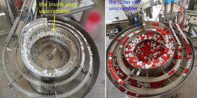 China E-Flüssigkeit 220v 380v Füllen/Drücken/3 in 1 Flaschen-Etikettiermaschine mit einer Kappe bedeckend zu verkaufen