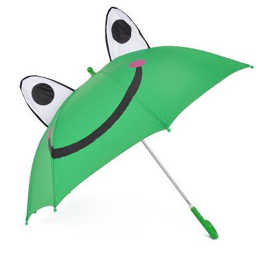 China 3d Printing Children's Umbrella Custom Modern Automatic Open Upright Cartoon Animals Kids Umbrella for sale