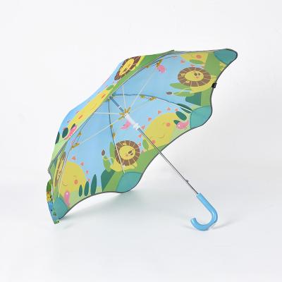 China Selling Popular Design Cute Cartoon Children's Straight Children's Hand Manual Personalized Umbrella for sale