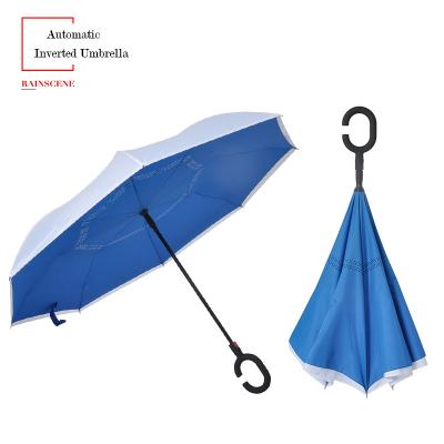 China Reverse Inverted Umbrella Iron Tube Promotional/Advertising/Gift Customized Available for sale