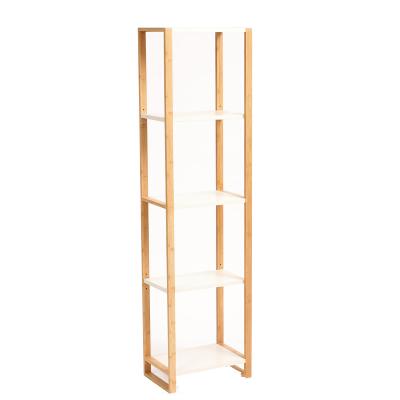 China Chinese Hot Selling Wooden Bamboo Rack Hanger Bathroom Ladder Towel 5 Tiers for sale