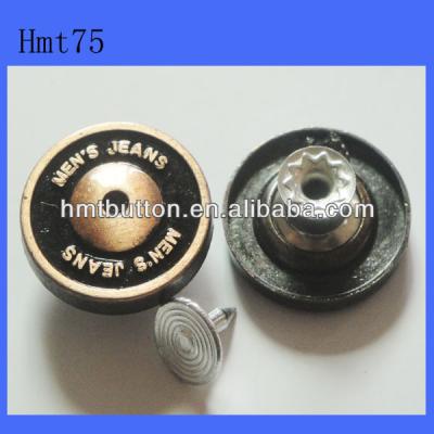 China 20mm viable antique bronze jeans buttons for sale