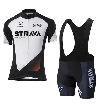 China 2021 STRAVA Summer Breathable Cycling Tank Top Set Team Racing Sport Cycling Jersey Breathable Men's Cycling Shorts Cycling Tank Top for sale