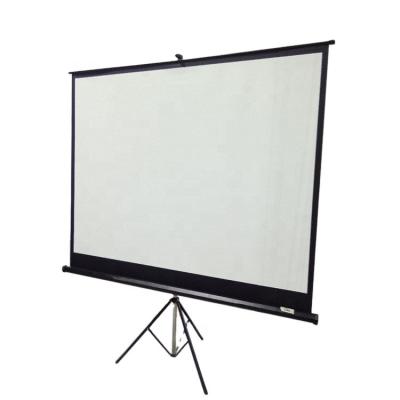 China portable mobile tripod standing screen outdoor or indoor projection screen with matt white for sale