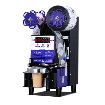 China Automatic Food Cup Filler And Sealer Machine With Competitive Price For Plastic Paper Cup Boba Tea Bubble Tea Sealing Machine for sale