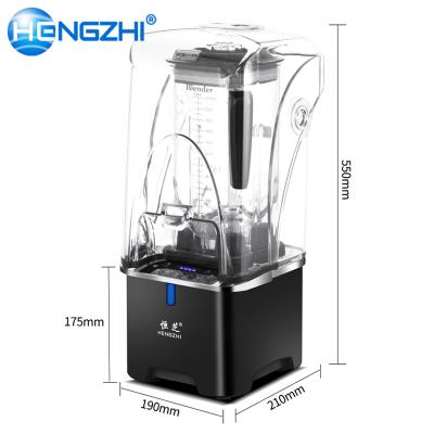 China Professional Commercial Hotels Bubble Tea Ice Blender Machine With Cover Can Be Reduce Noise Milk Tea Ice Blender 1000A for sale