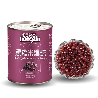 China Hot selling pearl milk tea popping black boba rice boba squishy supplier for milk tea use for sale