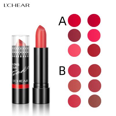 China Wholesale Private Label Logo Cosmetics Matte Lipstick Set Custom Made DQ1166 Sunscreen Matte Lipstick for sale