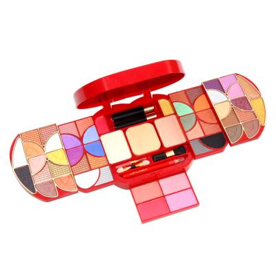 China Private Label Long Lasting Eyes Face Cosmetics Colorful Long Lasting Eyeshadow Palette Makeup Kit for sale