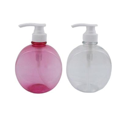 China 500ml Hand Press Sanitizer Bottle Cosmetic Skin Care And Cosmetic Packaging Bottle PET Round Shape Plastic Lotion Bottle for sale