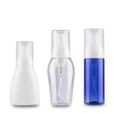 China 40ml 50ml 80ml Clear Cosmetics Bottle Foam Bottle Bubble Bottle Cosmetic White Foam Bottle Foam Bottle for sale