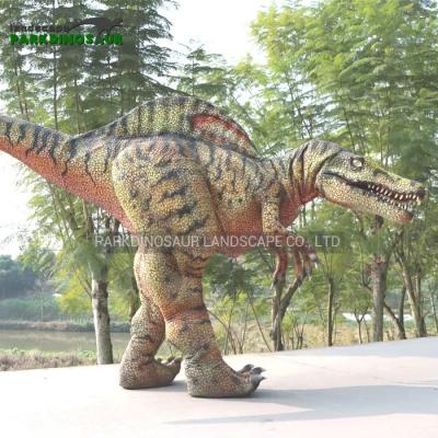 China Amusement Park Wholesale Customized Animatronic Realistic Hidden Legs Spinosaur Dinosaur Costume On Display for sale