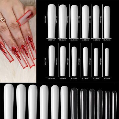 China New Design Style C Curl Arttifial Coffin Xxxl 504pcs Super Long Ballerina Fake Finger Nail for sale