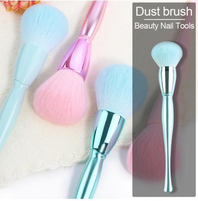 China Easy Apply Colorful Cheap Price Nail Dust Brush Tools For Nail Cleaning Brushes for sale