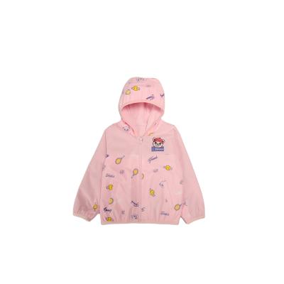 China Wholesale OEM Reversible Anti-wrinkle Kids Down Coat Girls Hooded Warm Crossover Kids Coat Printed Baby For Winter for sale