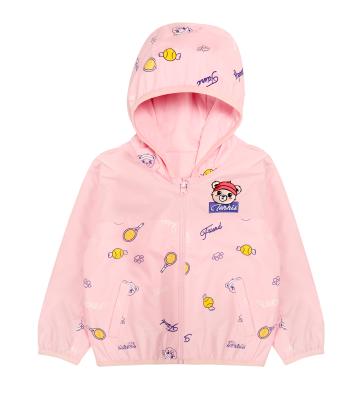 China Wholesale OEM Reversible Anti-wrinkle Kids Down Coat Girls Hooded Warm Crossover Kids Coat Printed Baby For Winter for sale