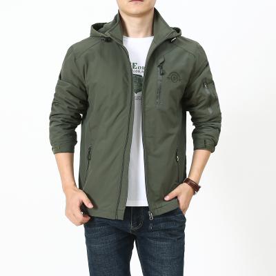 China Waterproof Outdoor Wear Men's Softshell Plus Size Men's Anorak Winter Waterproof Jacket Casual Plain Green Black Clothing Custom Made for sale