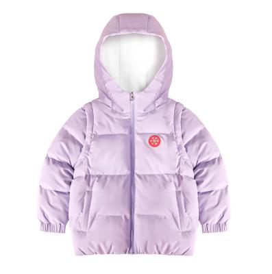 China Wholesale Windproof Hooded Children Zipper Windproof Coat Casual Warm Babies Child Outwear Cotton Coat For 3-7 Y for sale