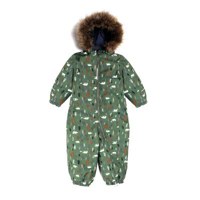 China Anti-wrinkle OEM kids fabric made in china hooded warm outdoor girls overall winter ski suit kids boys for snow days for sale