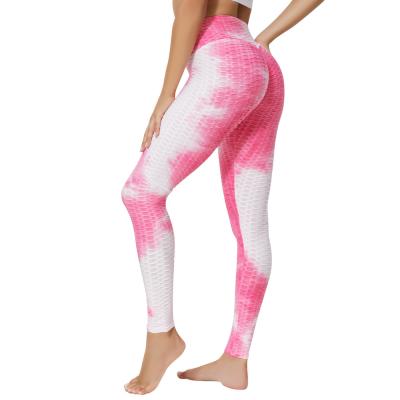 China Breathable Women Sexy Sport Yoga Pants Tie Up Running Seamless Gym Gaiters Fitness Dry Print Workout Joggers Mujer Pants Tights for sale