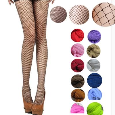 China Seamless Nylon Dance Pantyhose Colorful Mesh Fishnets Tights Multicolored Sexy QUICK DRY Net Pantyhose Women Pantyhose Plus Size for sale