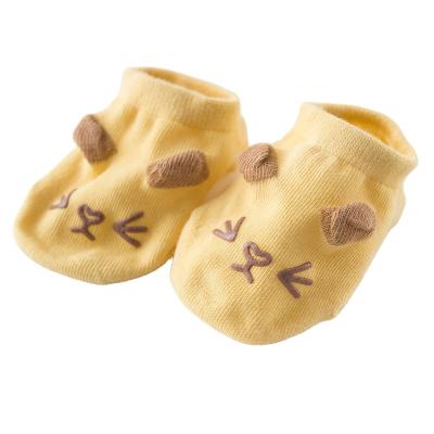 China New Children's Summer Spring Baby Non-slip Floor Socks Breathable Thin Boat Socks Cotton Cartoon Socks for sale