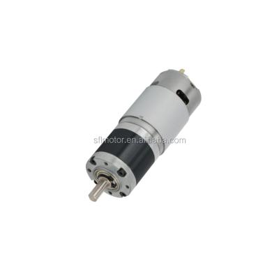 China Totally Enclosed High Torque PMDC Dia42mm 775PA Planetary Gear Motor For Auto Curtain for sale