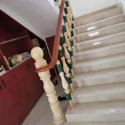 China Luxury high quality modern style balustrade railing stair aluminum railing fencing aluminum accessories for marble pillars for sale