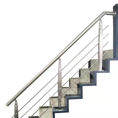 China 304 316 Modern Outdoor Stainless Steel Balcony Rail Top Mounted Glass Balustrade Balustrade Glass Post Stairs for sale