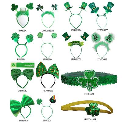 China Creative St. Patricks Day Newcomer Clover Headband Green Shamrock St.Patricks Day Headwear Headdress Hair Accessories for Ladies Women Girls for sale