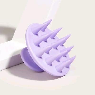 China Waterproof Eco-friendly Professional Silicone Scalp Massager Hair Brush Shampoo Brush Hair Brush Scalp Scrubber Silicone Brush for sale