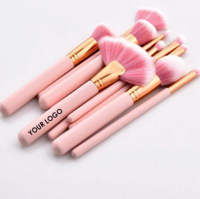 China Angular Blush Doesn't Shed Hair Vegan Wholesale Makeup Brushes Easily With 8pcs Sponge In 1morphe Makeup Brush Set for sale