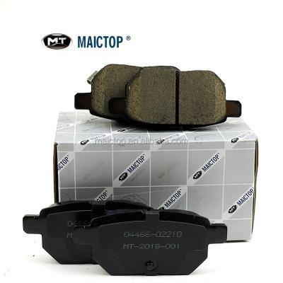 China Rear Wheel Maictop Factory Supply Rear Disc Brake Pads 04466-02210 04466-02260 For COROLLA CHINA ZRE15 for sale